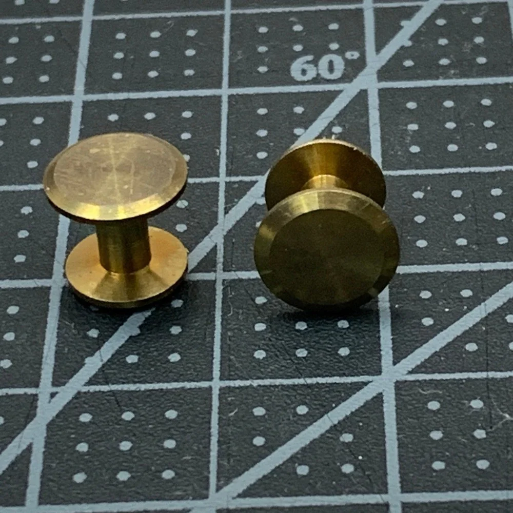Brass Shirt Studs Formal Evening Wear‎ Tuxedo Studs Set of 2